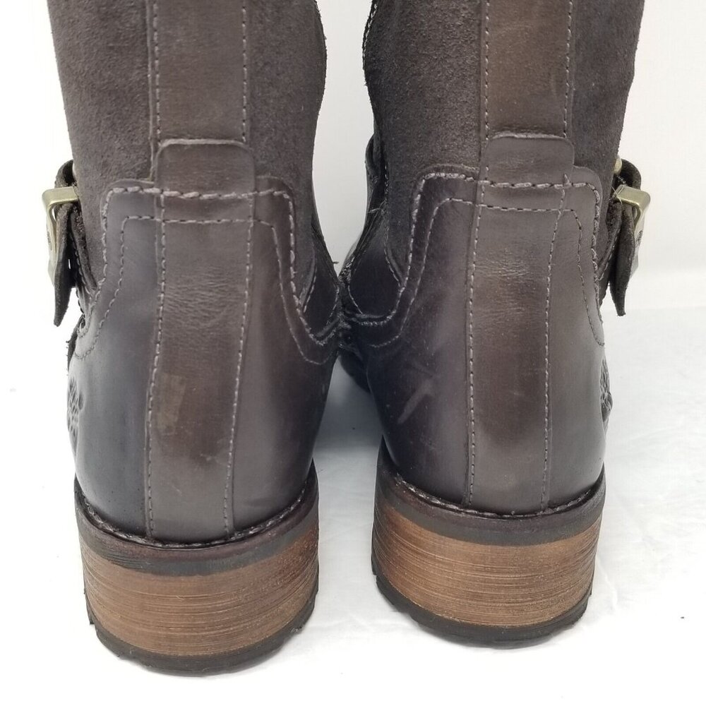 Timberland Bethel Brown Riding Tall Leather Rugged Boots 6.5M Style No. 23689 - Picture 8 of 15
